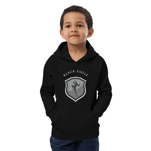 Black Eagle Kids eco hoodie - Image 8