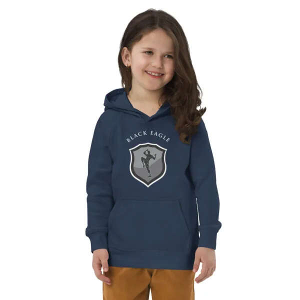 Black Eagle Kids eco hoodie - Image 3