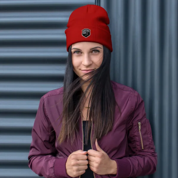 Women's Embroidered Beanie - Image 2