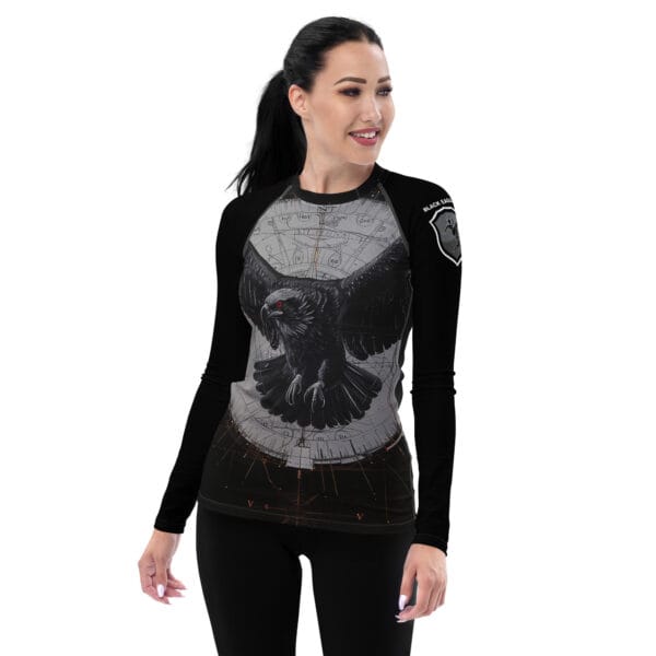 Black Eagle Women's Rash Guard - Image 2