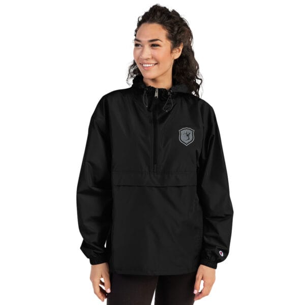 Womens Embroidered Champion Packable Jacket - Image 4