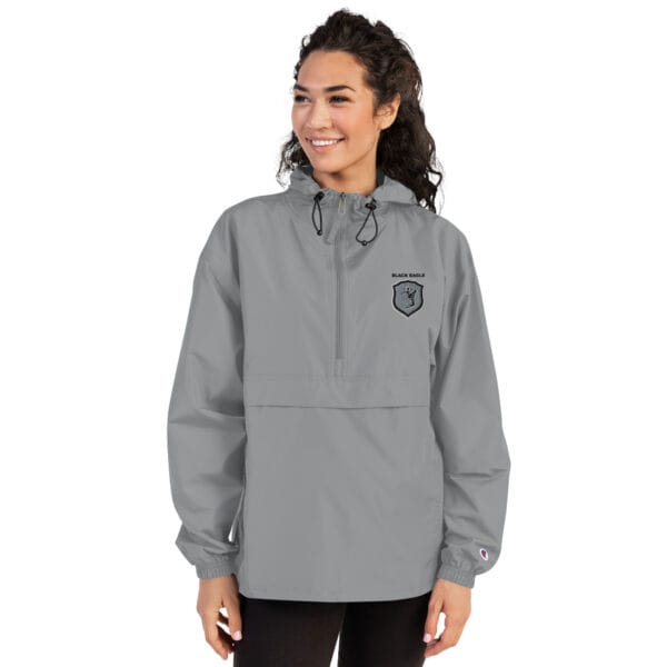 Womens Embroidered Champion Packable Jacket - Image 7