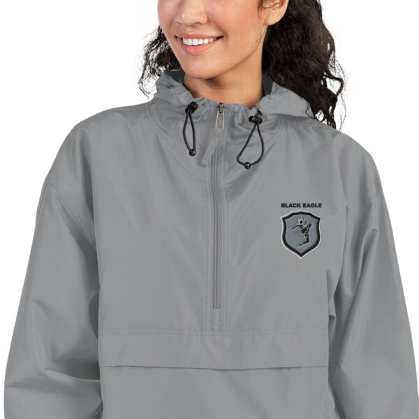 Womens Embroidered Champion Packable Jacket - Image 3